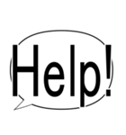 でか文字ENGLISH（個別スタンプ：4）