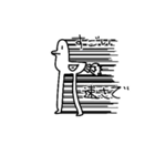 足の長いかもさん（個別スタンプ：19）