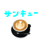 カプチーノ と 手書き風文字（個別スタンプ：7）