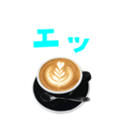 カプチーノ と 手書き風文字（個別スタンプ：37）