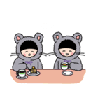 ゆるっとリボンねずみ〜ズ（個別スタンプ：17）