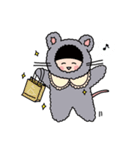 ゆるっとリボンねずみ〜ズ（個別スタンプ：18）
