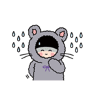 ゆるっとリボンねずみ〜ズ（個別スタンプ：24）