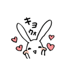 KPOPにハマりたてのうさぎ（個別スタンプ：3）