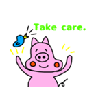 ぶたのブヒヒ (英語版)（個別スタンプ：9）