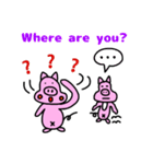 ぶたのブヒヒ (英語版)（個別スタンプ：16）