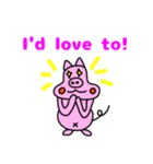 ぶたのブヒヒ (英語版)（個別スタンプ：18）