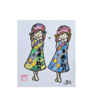 らぷりーマイアートぬりえetc1（個別スタンプ：10）