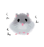 ふわふわ動物のお返事スタンプ（個別スタンプ：2）