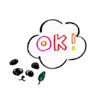 パンダトーク（筆文字）（個別スタンプ：14）