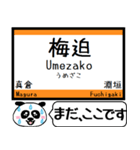 小浜線 舞鶴線 駅名 今まだこの駅です！（個別スタンプ：33）