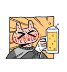 汗まみれのうさみさん（個別スタンプ：22）