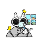 汗まみれのうさみさん（個別スタンプ：24）