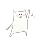 ゆるーいはんぺんねこ（個別スタンプ：1）