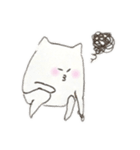 ゆるーいはんぺんねこ（個別スタンプ：14）
