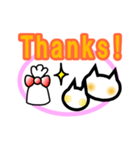 ねこさんフレーム(ピンク)（個別スタンプ：2）
