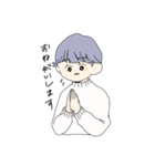むらさきのかみの子（個別スタンプ：5）