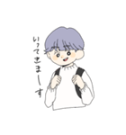 むらさきのかみの子（個別スタンプ：6）