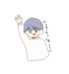 むらさきのかみの子（個別スタンプ：8）