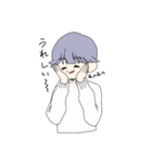 むらさきのかみの子（個別スタンプ：10）