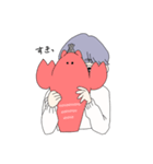 むらさきのかみの子（個別スタンプ：16）