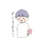 むらさきのかみの子（個別スタンプ：21）