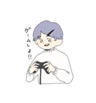 むらさきのかみの子（個別スタンプ：22）