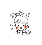 手書きほっぺた女の子たち（個別スタンプ：8）