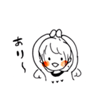 手書きほっぺた女の子たち（個別スタンプ：9）