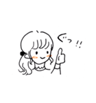 手書きほっぺた女の子たち（個別スタンプ：15）
