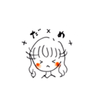 手書きほっぺた女の子たち（個別スタンプ：17）