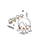 手書きほっぺた女の子たち（個別スタンプ：19）