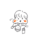 手書きほっぺた女の子たち（個別スタンプ：22）