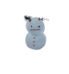 無表情雪だるまパリコ（個別スタンプ：6）