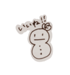 無表情雪だるまパリコ（個別スタンプ：7）