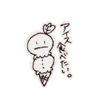 無表情雪だるまパリコ（個別スタンプ：9）