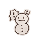 無表情雪だるまパリコ（個別スタンプ：14）