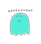 青い生きもの（個別スタンプ：15）