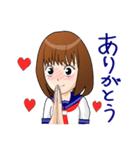 制服少女喜怒哀楽（個別スタンプ：3）