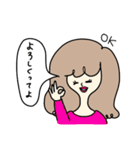 清楚系女子（個別スタンプ：33）