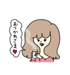 清楚系女子（個別スタンプ：34）