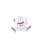 推しに生きるうさぎ（個別スタンプ：3）