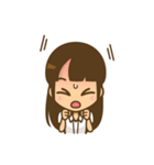 左利き女子のかわいい仕草と表情（個別スタンプ：30）