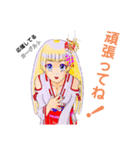 頑張る巫女お姉さん3（個別スタンプ：3）