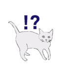 ちょっとリアルな灰色の猫（個別スタンプ：2）