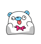 白々しいクマ（個別スタンプ：7）