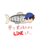 小さい水槽の中でいきがってる魚（個別スタンプ：3）