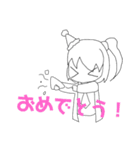 オリジナルキャラクターでスタンプ（個別スタンプ：4）