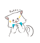 ほわほわ白にゃんこ（個別スタンプ：7）