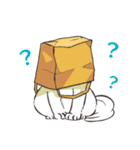 ほわほわ白にゃんこ（個別スタンプ：8）